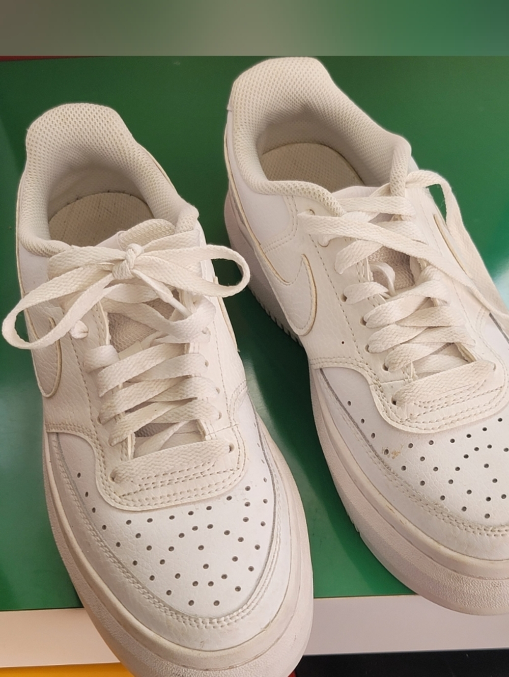 ❗️NiIKE COURT VISION ALTA  Leather Sneakers UNISEX Classic Perforated Trainer❗️